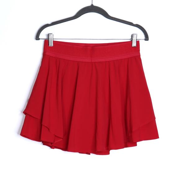 LULULEMON Court Rival High Rise Skirt Dark Red Tennis Active Skort Women's 8 - Picture 1 of 8